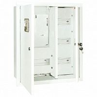 Распределительный шкаф ЩУРв 30 мод., IP31, встраиваемый, сталь, серая дверь, с клеммами |  код. SQ0905-0031 |  TDM